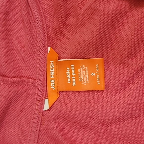 Joe Fresh,  Girls size 2, thin zippered hoodie - Picture 3 of 5